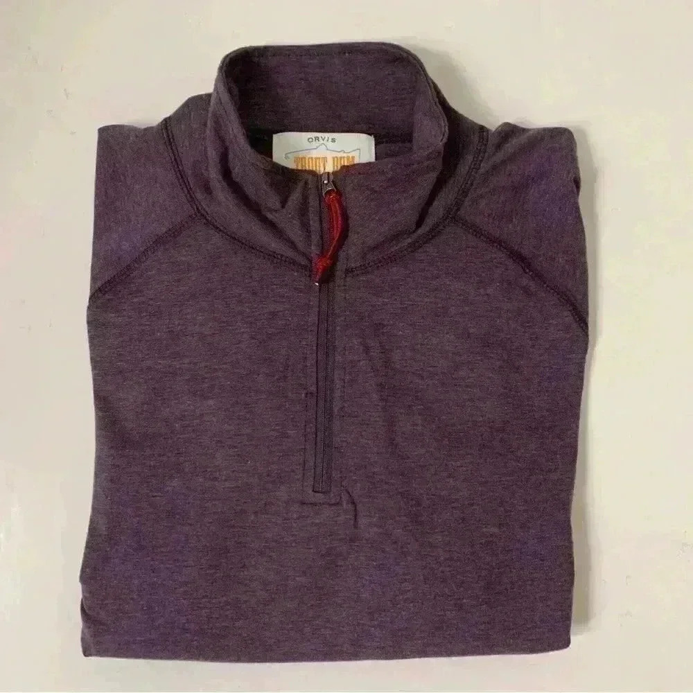 ORVIS Trout Bum Zip Up Pullover Size XL
